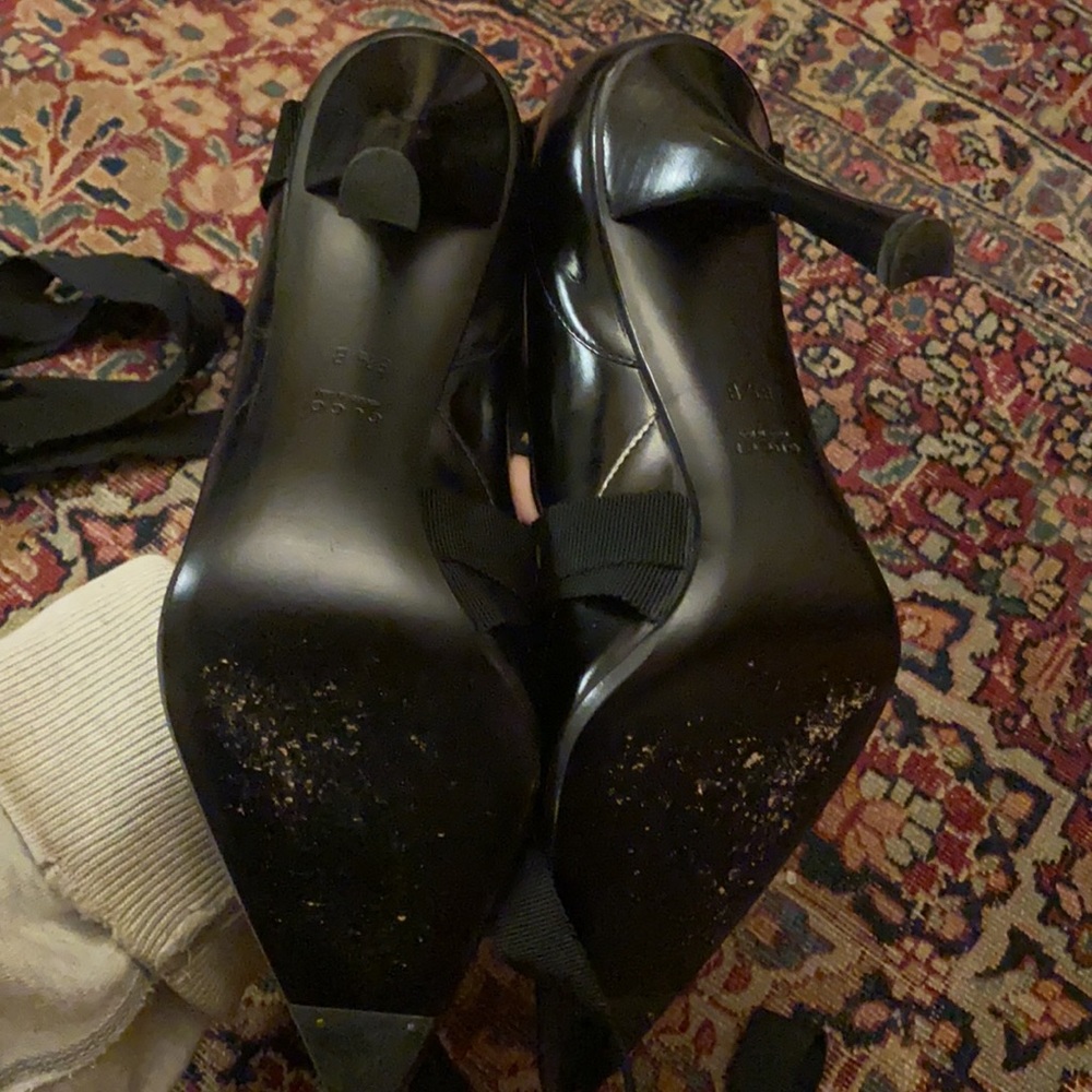 GUCCI TOM FORD 2002 RUNWAY W/F COLLECTION BLACK LEATHER STILETTOS AUTH - Picture 15 of 17